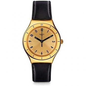 Swatch Reloj Unisex de Cuarzo YGG105 con Correa de Cuero