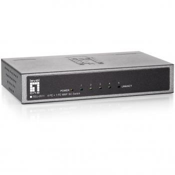 Switch Fast Ethernet 5 Porte LevelOne FEU-0511