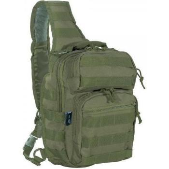 Mochila Bandolera Táctica Verde Kaki 30X22X13 Cm Miltec 50219
