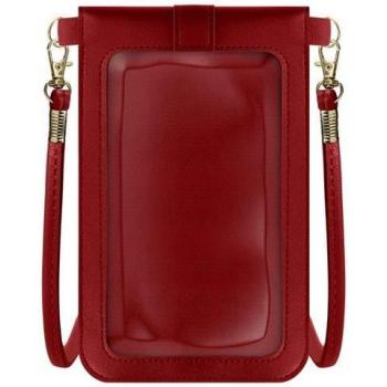 Bandolera Táctil Roja para Smartphone con Cordón de 1.40m