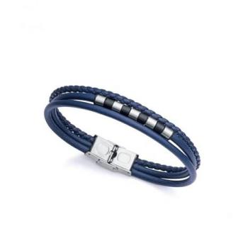 Pulsera Viceroy Magnum 1482P01013 acero y piel