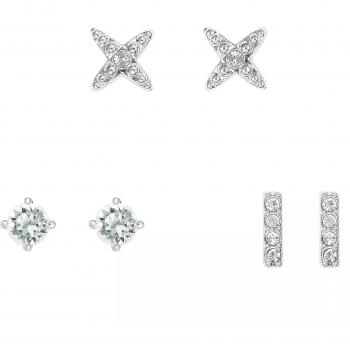 Pendientes Adore 5490150 – 1 cm en Gris Metálico