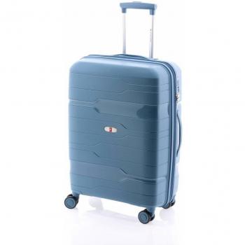 Maleta Gladiator Trolley Polipropileno 60 CM 4 R Extensible, Azul