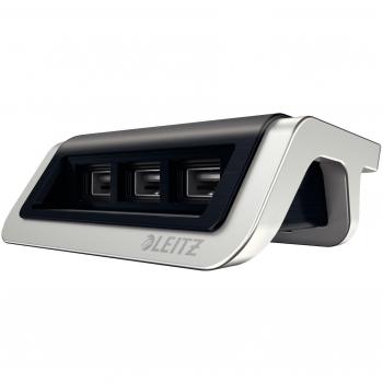 Caricatore Leitz Style Power 3 USB Nero Satin
