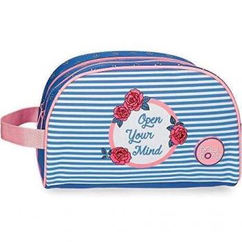 Neceser doble compartimento Roll Road Rose