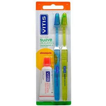 Cepillo Dental Vitis Access Suave Duplo + Pasta