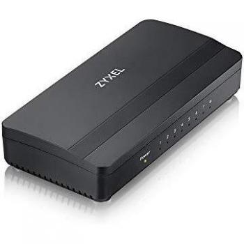 Zyxel 8-Port Gigabit Ethernet Switch for Gaming and Media, Lifetime Warranty [GS108S]