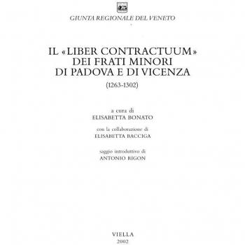 Il «Liber contractuum» dei frati minori di Padova e di Vicenza (1263-1302)