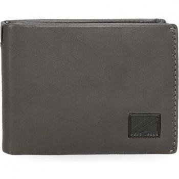 Pepe Jeans. Cartera de piel Marshal Gris