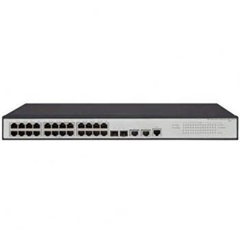 HP Hewlett-Packard Enterprise 1950 Office disconnect managed switch with 24 Gigabit ports, 2 SFP + 2 XGT ports and 1U 10 GbE Ethernet (100/1000/10000) in Grey-White color