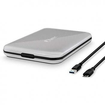 FANTEC ALU-25U3 (per il montaggio di un disco rigido o SSD SATA I/II/III da 6,35cm (2,5 pollici), montaggio senza viti e senza attrezzi, connettore USB 3.0 Super Speed, corpo in alluminio) nero