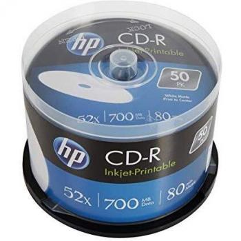 HP CRE00017WIP CD-R vergine 700 MB 50 pz. Torre stampabile