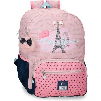 Mochila Enso Bonjour Rosa para Ordenador Adaptable
