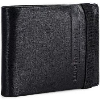 Cartera de piel RFID Lois 202611 color negro