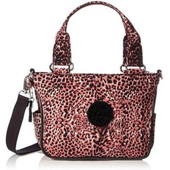 Kipling Emmalee S, Bolsa de Asa Superior para Mujer, Multicolor (Fiesta Animal), 25x16x7.5 cm