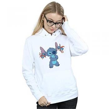 Sudadera Lilo y Stitch Little Devils para mujer XXL blanca