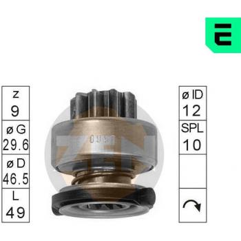 Engrenagem de roda livre ERA ZN0997