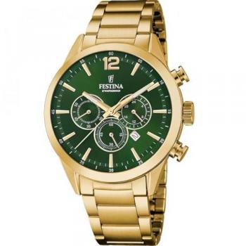 Reloj Festina Chronograph Acero Verde F20633/5