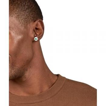 Pendientes Lacoste 'Arthor' en acero verde y rojo