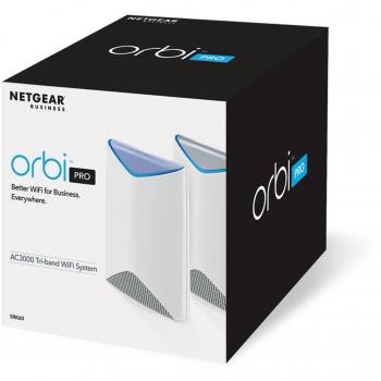 Netgear Orbi Pro SRK60 Wireless Mesh System for Business (Router and 2 Satellites) AC3000 Triband MU-MIMO