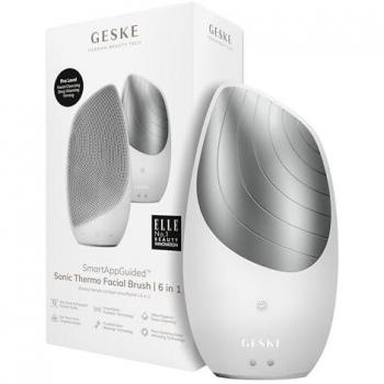 Geske Cepillo Sonic Thermo Facial 6 en 1 SmartAppGuided 1 un. Blanco