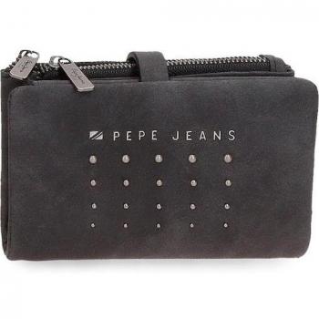 Cartera Pepe Jeans Holly negro con monedero extraíble