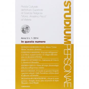 Studium personae. Rivista culturale dell'Istituto superiore di scienze religiose Mons. A. Pecci di Matera (2014) (Vol. 1)