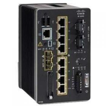 Cisco Catalyst IE3300 Rugged Series Switch Managed 10 x 10/100/1000 (8 PoE+) + 2 x SFP, DIN Rail PoE+ (360 W), DC Power Supply