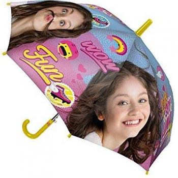 Cerdá Soy Luna Paraguas Clásico, 67 cm, Rosa y Amarillo