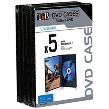 T'nB BINODVD05 Custodia CD/Dvd 5 Dischi Nero