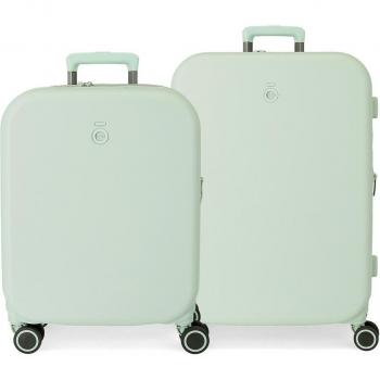 Enso. Juego de maletas Enso Annie verde menta rígidas 55-70cm