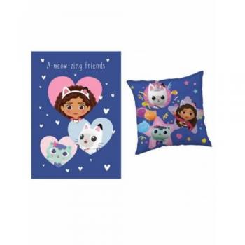 Set manta polar + cojín La Casa de Muñecas de Gabby