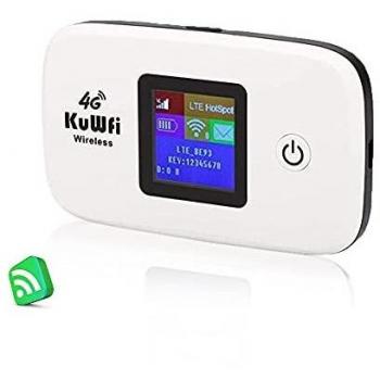 Mobile Wi‑Fi KuWFi Router 4G LTE con slot per schede SIM