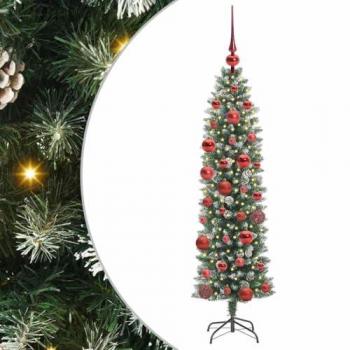 SlimFest Green & White 150cm VidaXL Holiday Tree