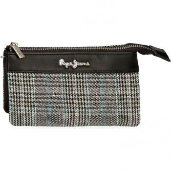 Pepe Jeans Kendra monedero negro tres compartimentos
