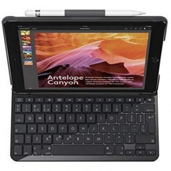Tastiera Slim Folio Grafite Bluetooth QWERTY Inglese UK 920-009480 Logitech