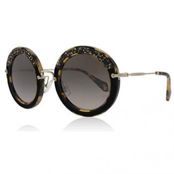 Miu Miu 0MU08RS 7S04P0 49, Gafas de Sol para Mujer, Marrón (Light Havana/Brown)