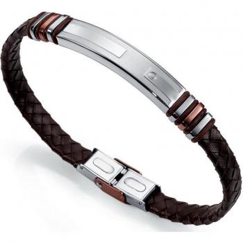 Pulsera Viceroy 6256P01011 Hombre Piel y acero Marrón