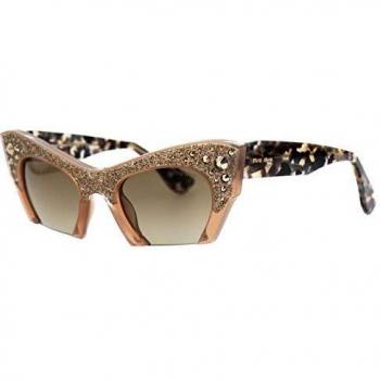 Miu Miu Raisor MU02QS Gafas de Sol para Mujer, Marrón (Talc TV01X1), Talla única