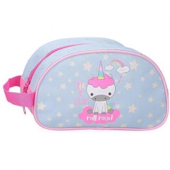 Neceser doble compartimento I am a unicorn azul