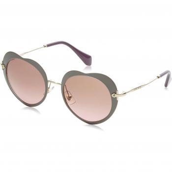 Miu Miu 0MU54RS U6H5P1, Gafas de Sol para Mujer, Beige (Matte Beige/Violet), 52