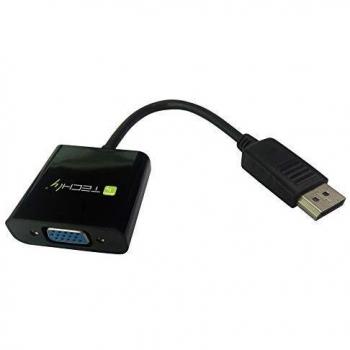 Techly 302884 Convertitore da DisplayPort v1.2 a VGA 15 cm Nero