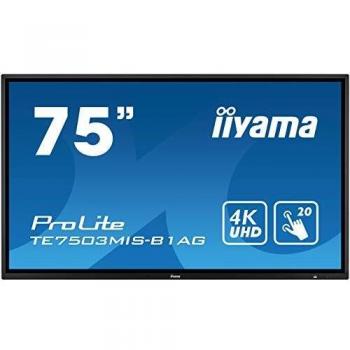 Iiyama ProLite TE7503MIS-B1AG monitor touch screen 189,2 cm (74.5) 3840 x 2160 Pixel Nero Multi-touch Multi utente