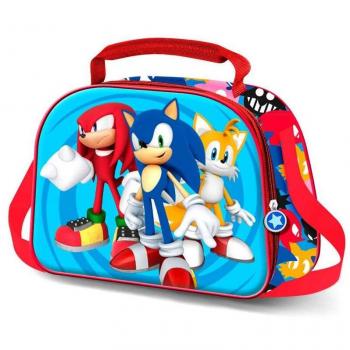 Karactermania Bolsa Portamerienda 3D Sonic the Hedgehog Azul
