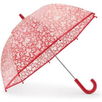 Paraguas Tous Niño/a Transparente Kaos Rojo