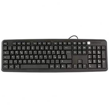 Techly 302822 Keyboard 105 USB Standard, Black Black