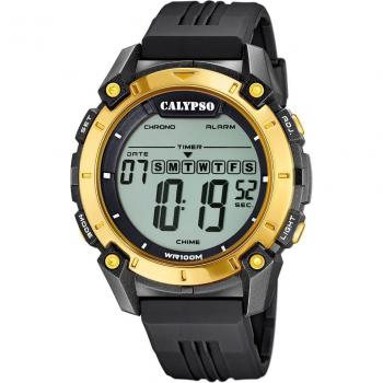 Reloj Calypso Digital K5814/4 Hombre Correa de Caucho Negra