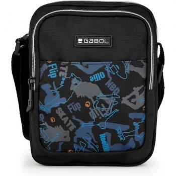 Bandolera Gabol Brave con dibujos de skate y correa ajustable