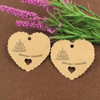 Corazón Marrón Elegante 200 Unidades