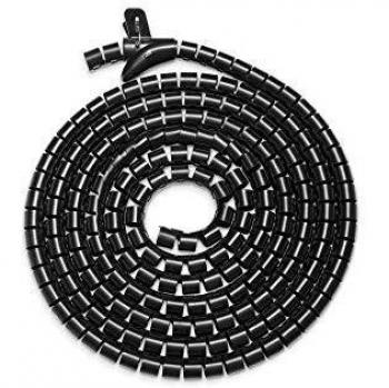 Digitus Tubo spiralato Plastica, PET Nero flessibile (L x L x A) 5000 x 30 x 30 mm 1 pz. DA-90508
